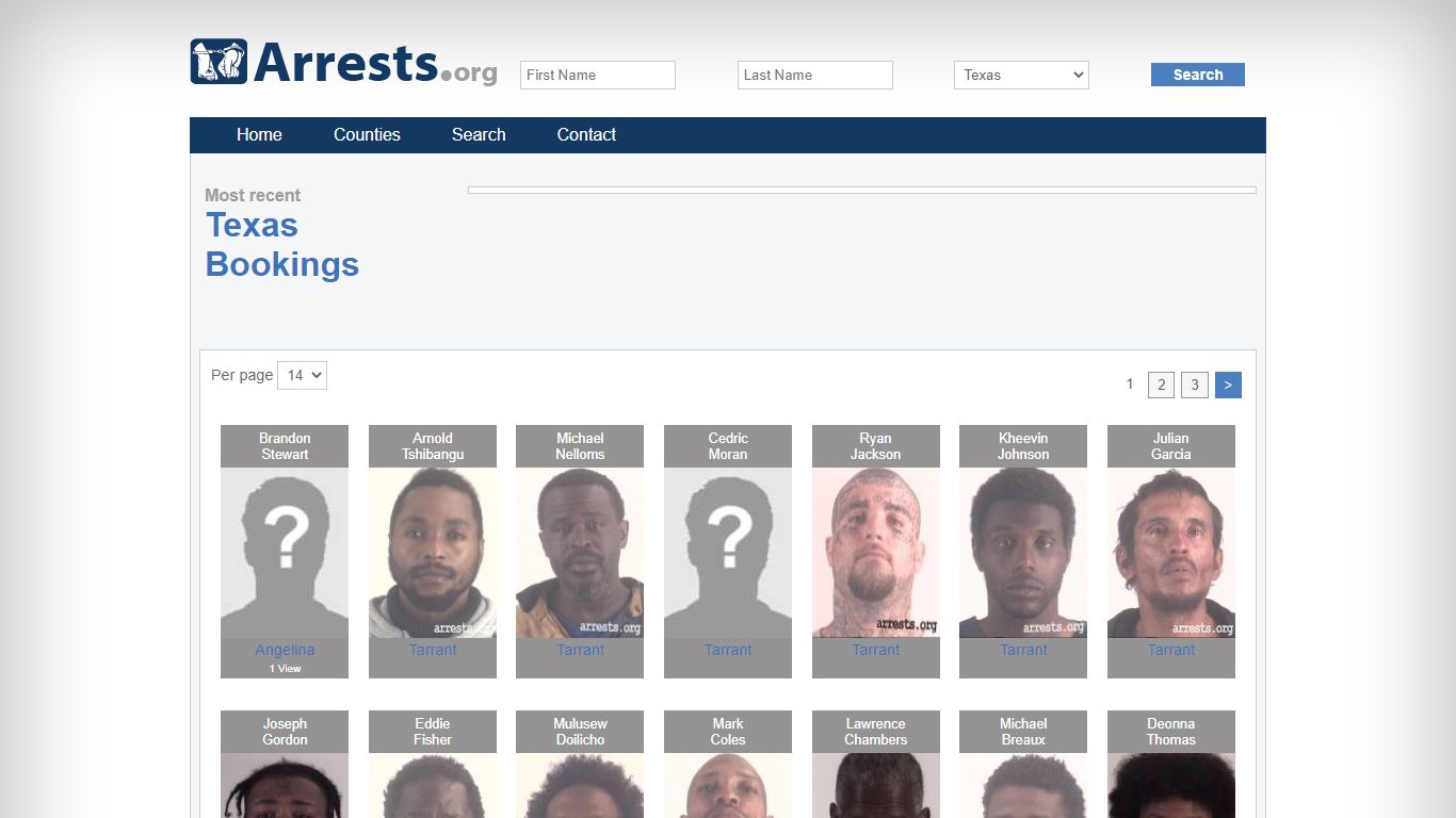 Texas Arrests and Inmate Search